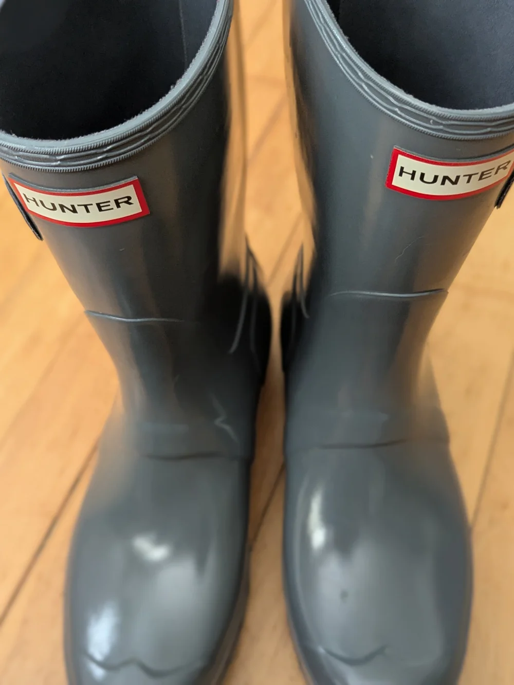 Hunter Gray Mid calf Rain Boots - Women US10 EU42